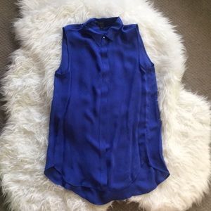 J. Crew Silk Sleeveless Button Down